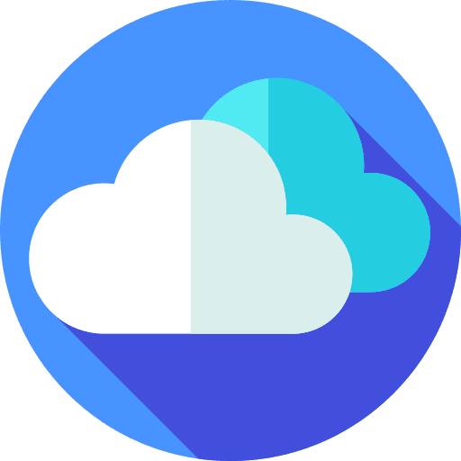 Cloudy sky weather atmospheric icon