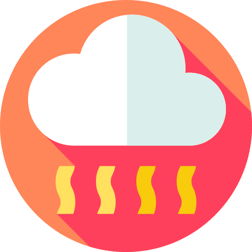 Hot weather weather sunny sun icon