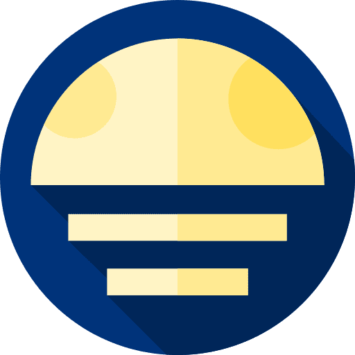 Moonset climate moon night icon