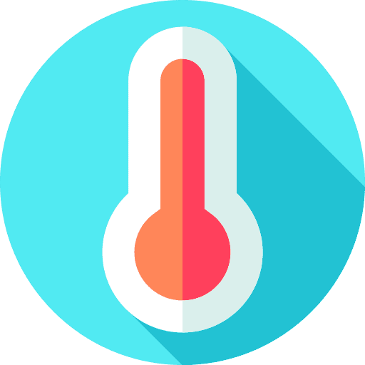 Thermometer tools and utensils celsius weather icon