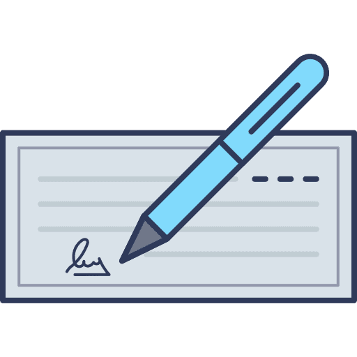 Cheque paycheck business and finance cheque icon Cheque paycheck business and finance cheque icon