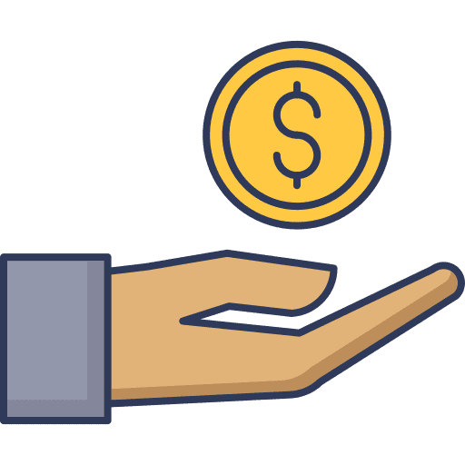 Coin saving business and finance return on investment icon Coin saving business and finance return on investment icon