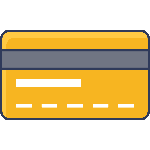 Credit card card commerce and shopping debit card icon Credit card card commerce and shopping debit card icon