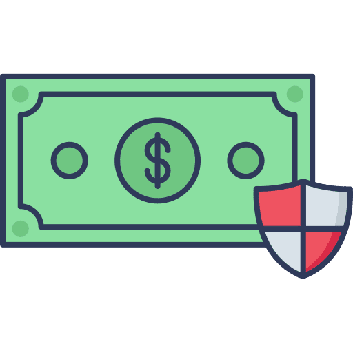 Dollar safety security protection icon Dollar safety security protection icon