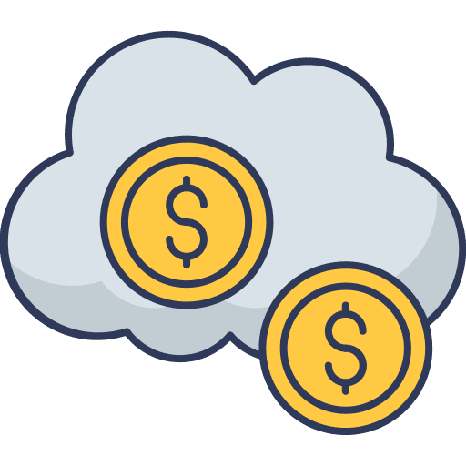 Cloud banking money currency cloud icon Cloud banking money currency cloud icon