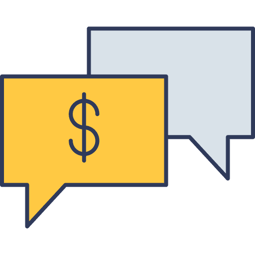 Money talk communications speech bubble dollar icon Money talk communications speech bubble dollar icon