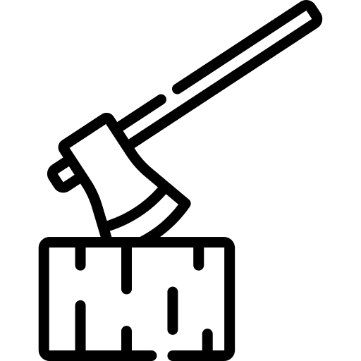 Axe construction and tools axe carpenter icon