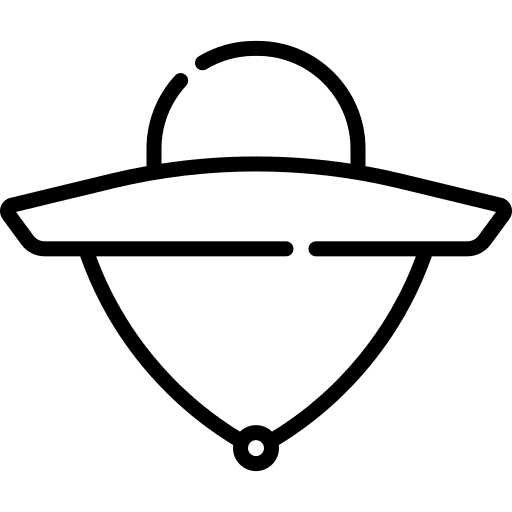 Hat farming and gardening clothes accessory icon