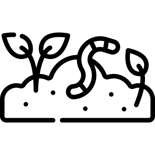 Worms zoology animal farming and gardening icon