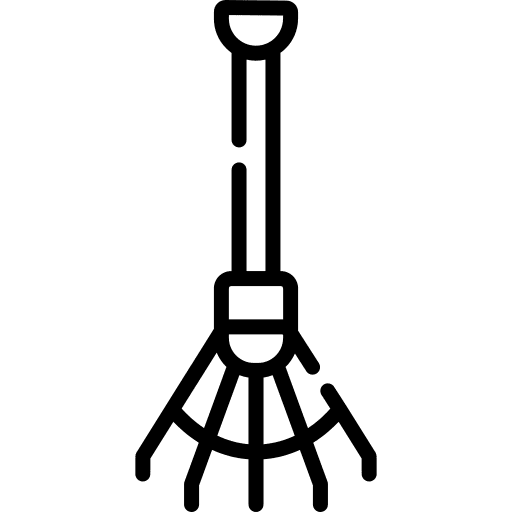 Rake gardening tool fork rake icon