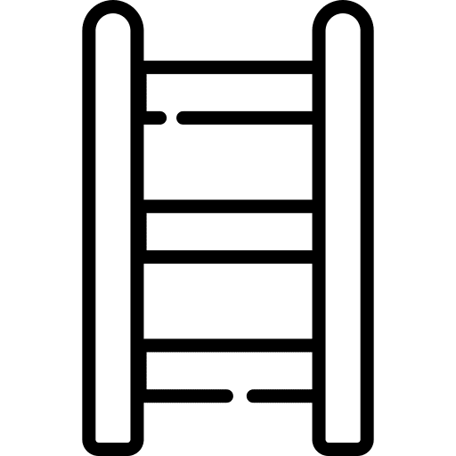 Stairs equipment stairs step ladder icon