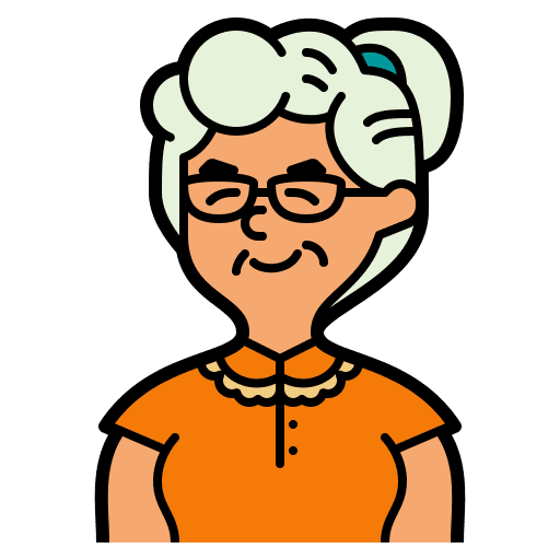 Grandmother people smile grandmother icon