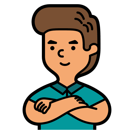 Man caucasian brown hair user icon Man caucasian brown hair user icon