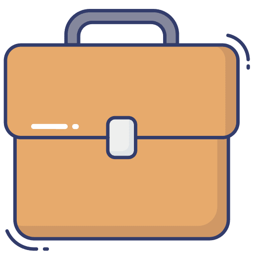 Briefcase business and finance portfolio briefcase icon