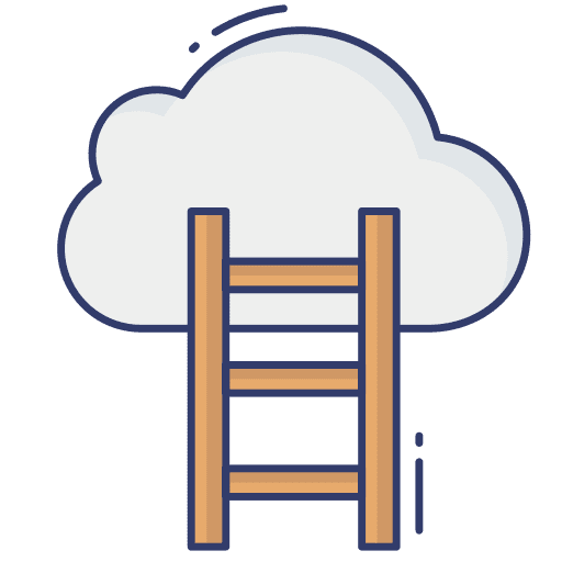 Success business and finance achievement cloud icon