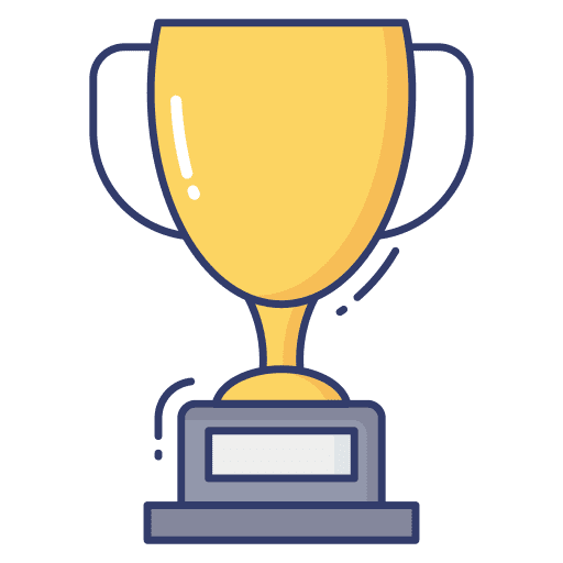 Trophy sports and competition reward winner icon