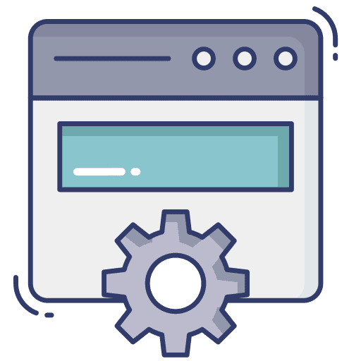Website seo and web web page preference icon