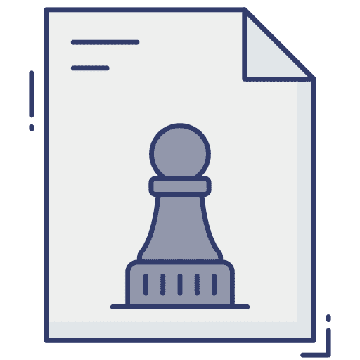 Chess file planing strategy icon
