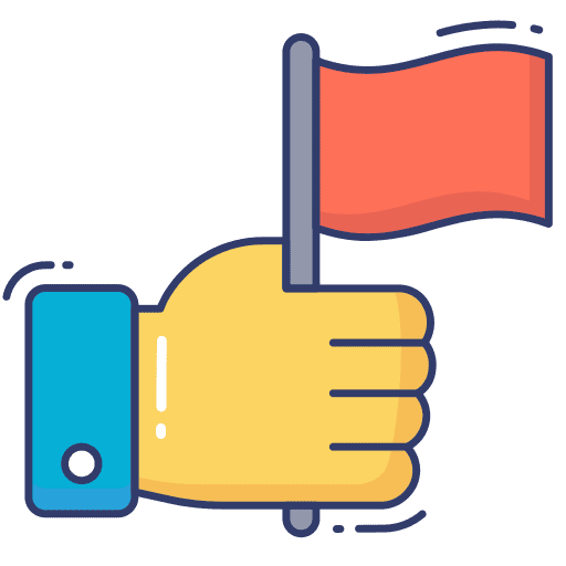 Flag flags achieve success icon