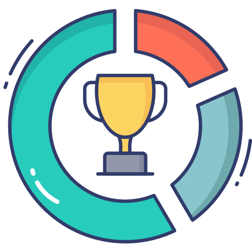 Success graph sports and competition diagram icon