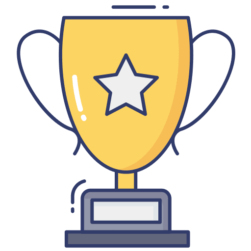 Trophy sports and competition trophy reward icon
