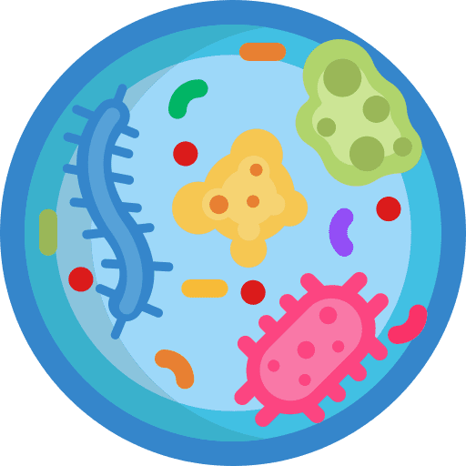 Bacteria virus healthcare and medical laboratory icon