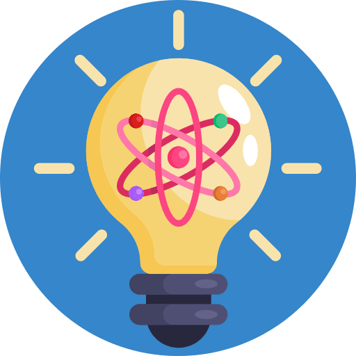 Discovery physics education chemistry icon