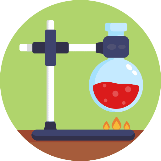 Volumetric flask science research education biology icon