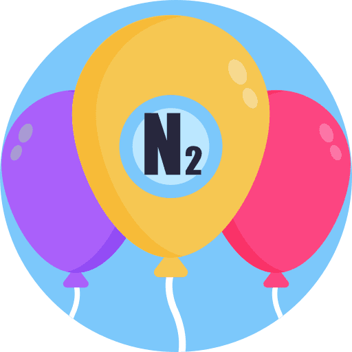 Balloons experiment balloons nitrogen icon