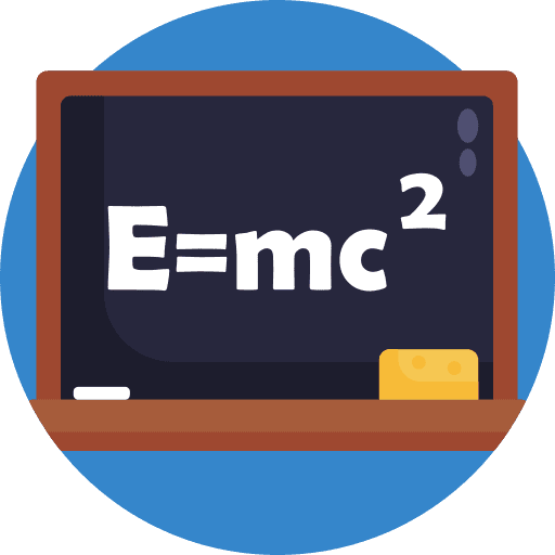 Blackboard classroom physics education icon