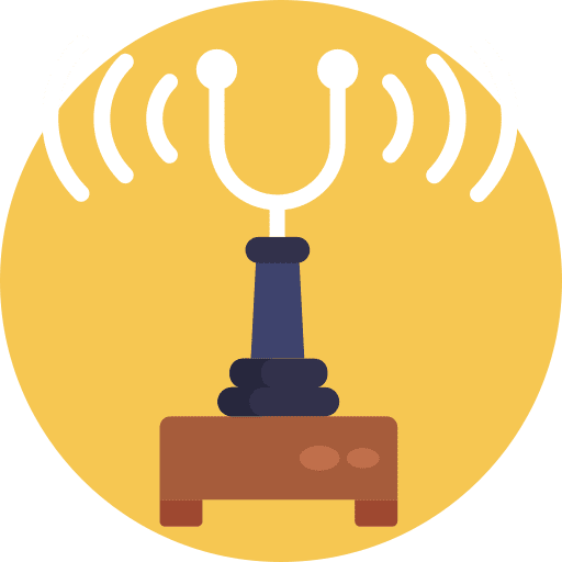 Sound waves laboratory equipment education physics icon