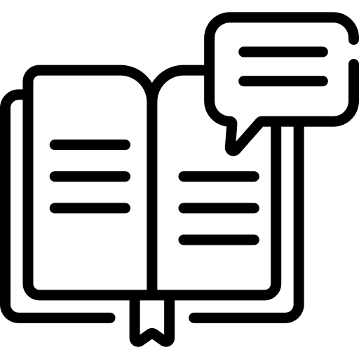 Storytelling copywriting book education icon