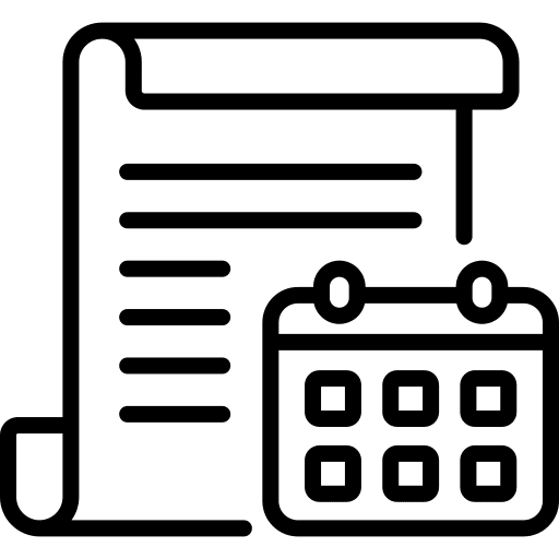 Calendar schedule folder date icon