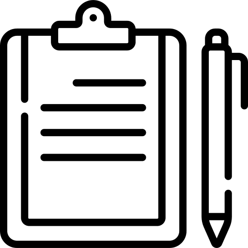 Check list compliance conclusion pen icon