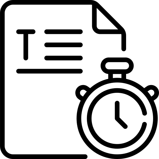 Deadline paper file marketing icon