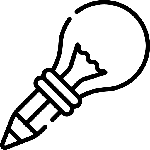 Idea light bulb illumination electronics icon