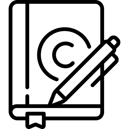 Book writing education marketing icon