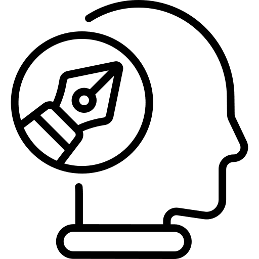 Concept people pen idea icon