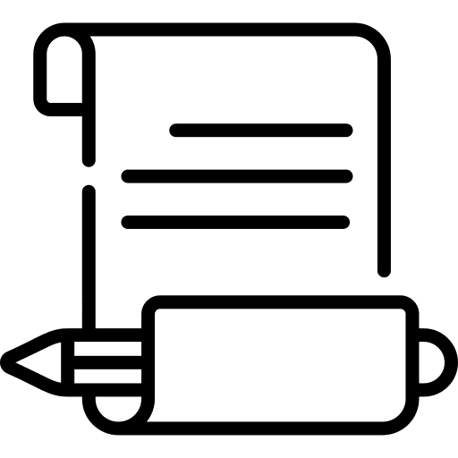 Copywriting text pencil article icon