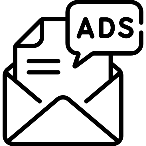 Promotion media seo email icon