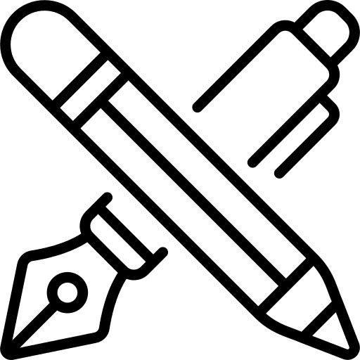 Writing draw stationery pen icon