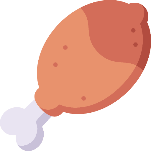 Chicken leg turkey leg food and restaurant fried chicken icon