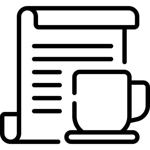 Coffee mug paper coffee mug files and folders icon