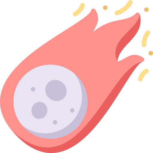 Meteor falling meteor miscellaneous icon