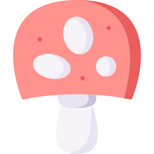 Mushroom organic vegetable food and restaurant icon