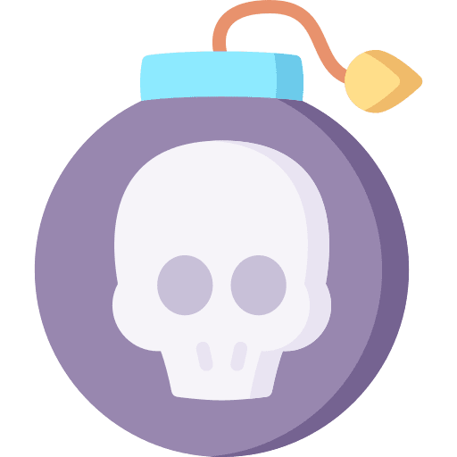Bomb miscellaneous danger bones icon
