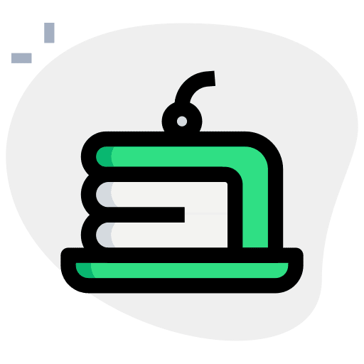 Cake party food and restaurant sweet icon