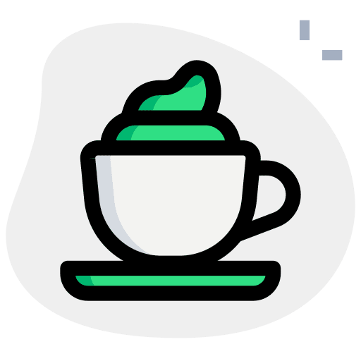 Cappuccino whipped cream food and restaurant beverage icon