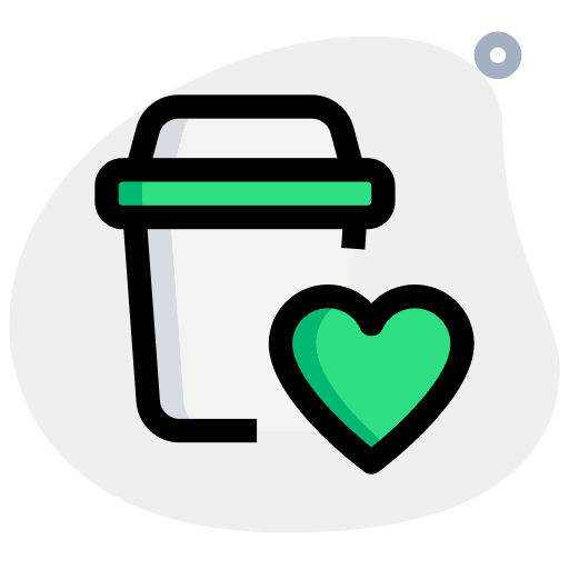 Favorite coffee cup favorite food icon