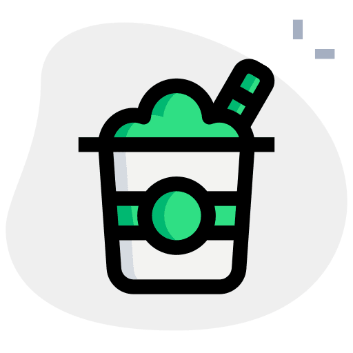 Frappe summer cold drink cream icon